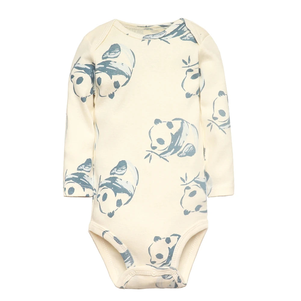 Set of 5 Baby Bodysuits – Soft Cotton Onesies for Newborns & Infants (Unisex)