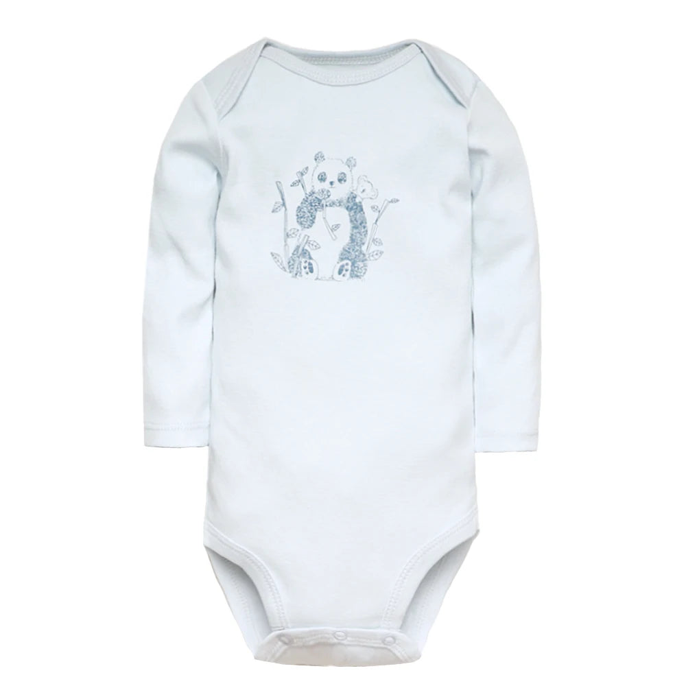 Set of 5 Baby Bodysuits – Soft Cotton Onesies for Newborns & Infants (Unisex)