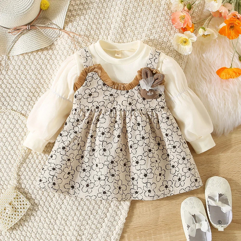 autumn toddler outfit with halter tie